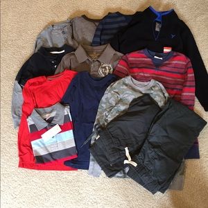 Bundle of boys clothes